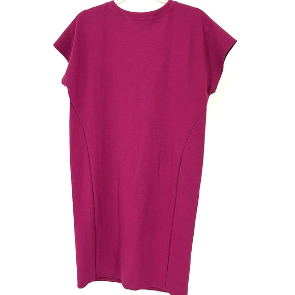 J. Jill Dress Small Purple Boysenberry Wearever Shift V Neck Career Pockets - Picture 8 of 8